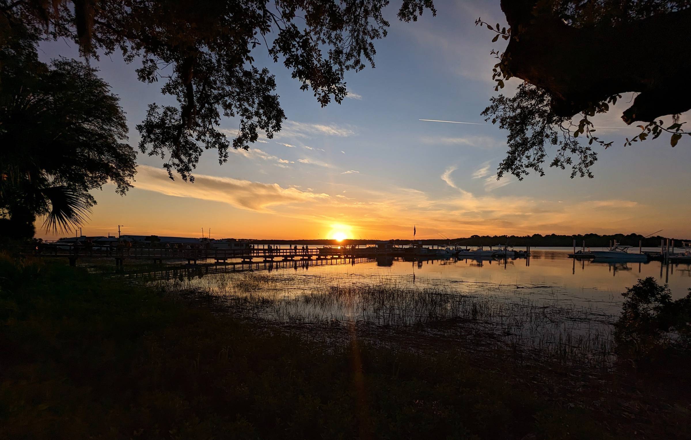 Sunset at Hilton Head Island marina