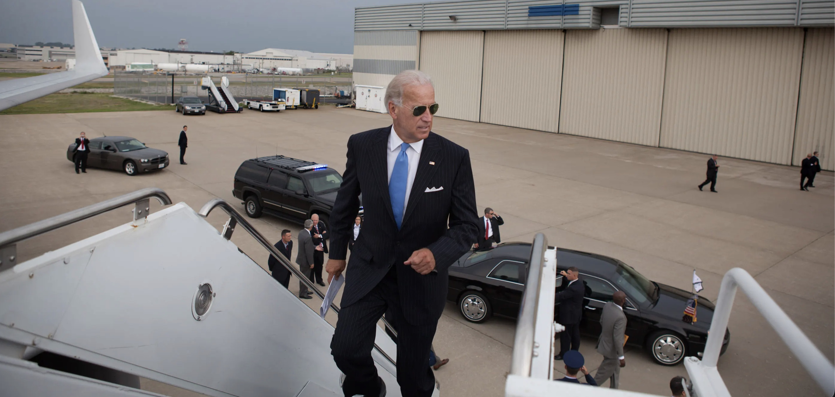 Vice President Biden boarding Air Force Two