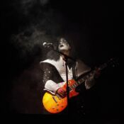 KISSiT member Mini Me Frehley performs during the Kiss, AC/DC and Rod Stewart Tribute Concert held at the Arena Building on Saturday, Nov. 6, 2010 in Cape Girardeau, Mo.