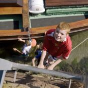 Group of boys, North Berwick, Scotland, July 19, 2006.